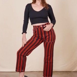 Big bud press work pants black stripe paprika